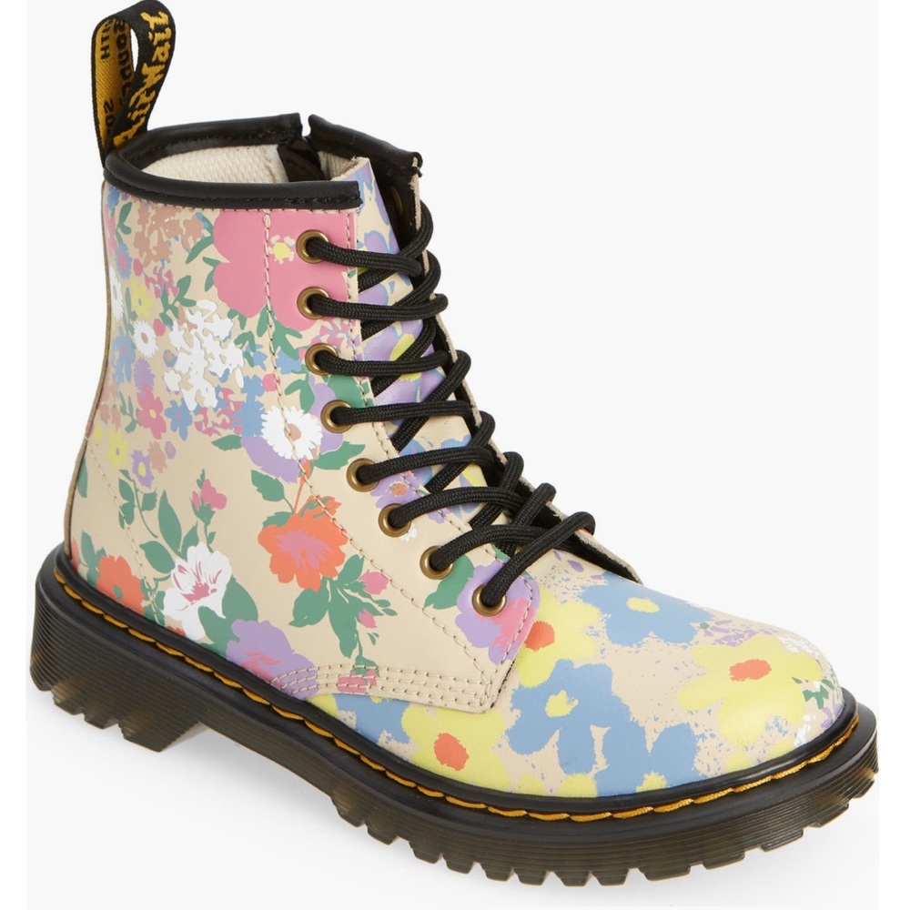 Dr. Martens Youth Pascal Floral Mashup Backband Boots